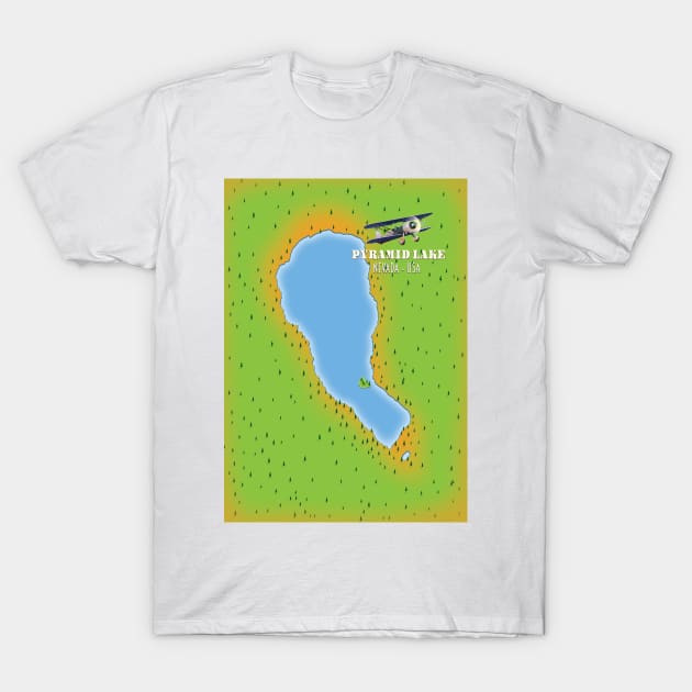 Pyramid lake Nevada USA T-Shirt by nickemporium1